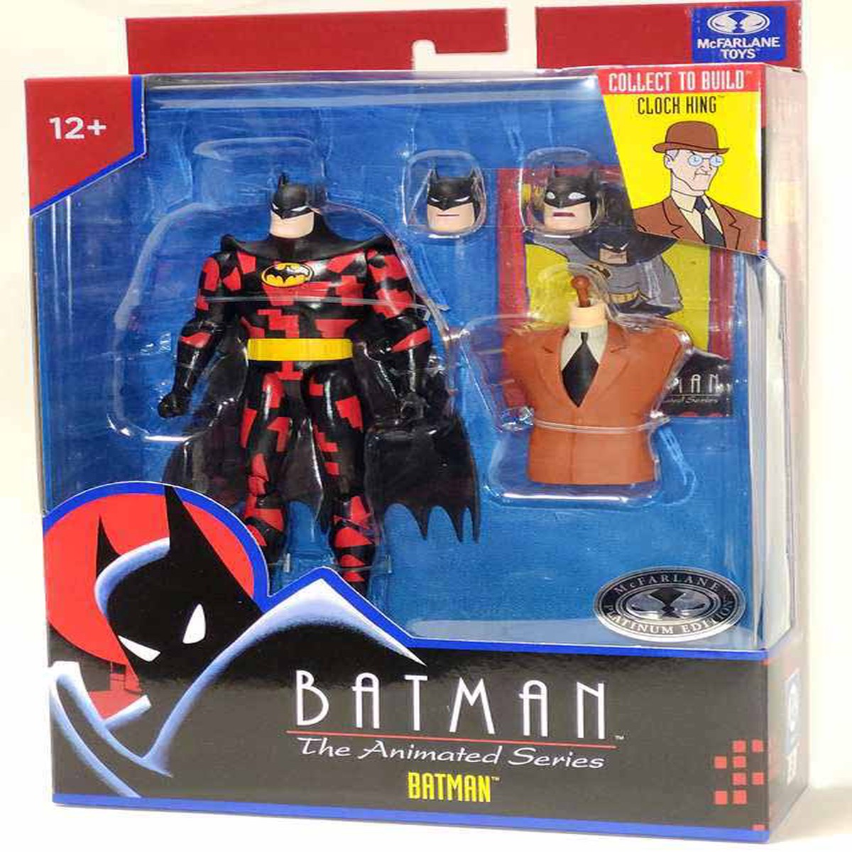 DC Direct Batman The Animated Series 7 Inch Action Figure BAF Clock King Exclusive – Batman Platinum (Shelf Wear Packaging)