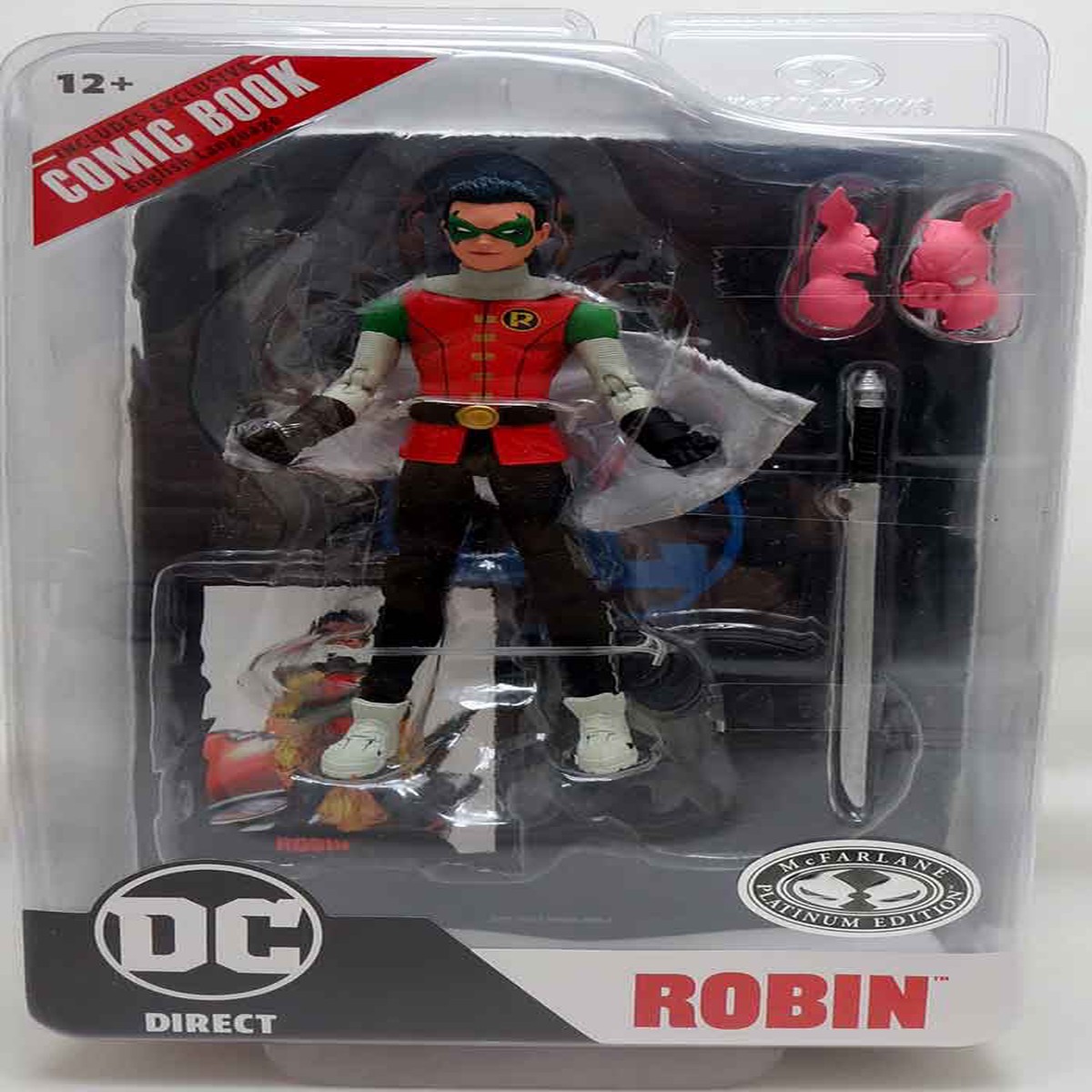 DC Direct Comic 7 Inch Action Figure Wave 6 Exclusive – Robin (Batman: Reborn) Platinum