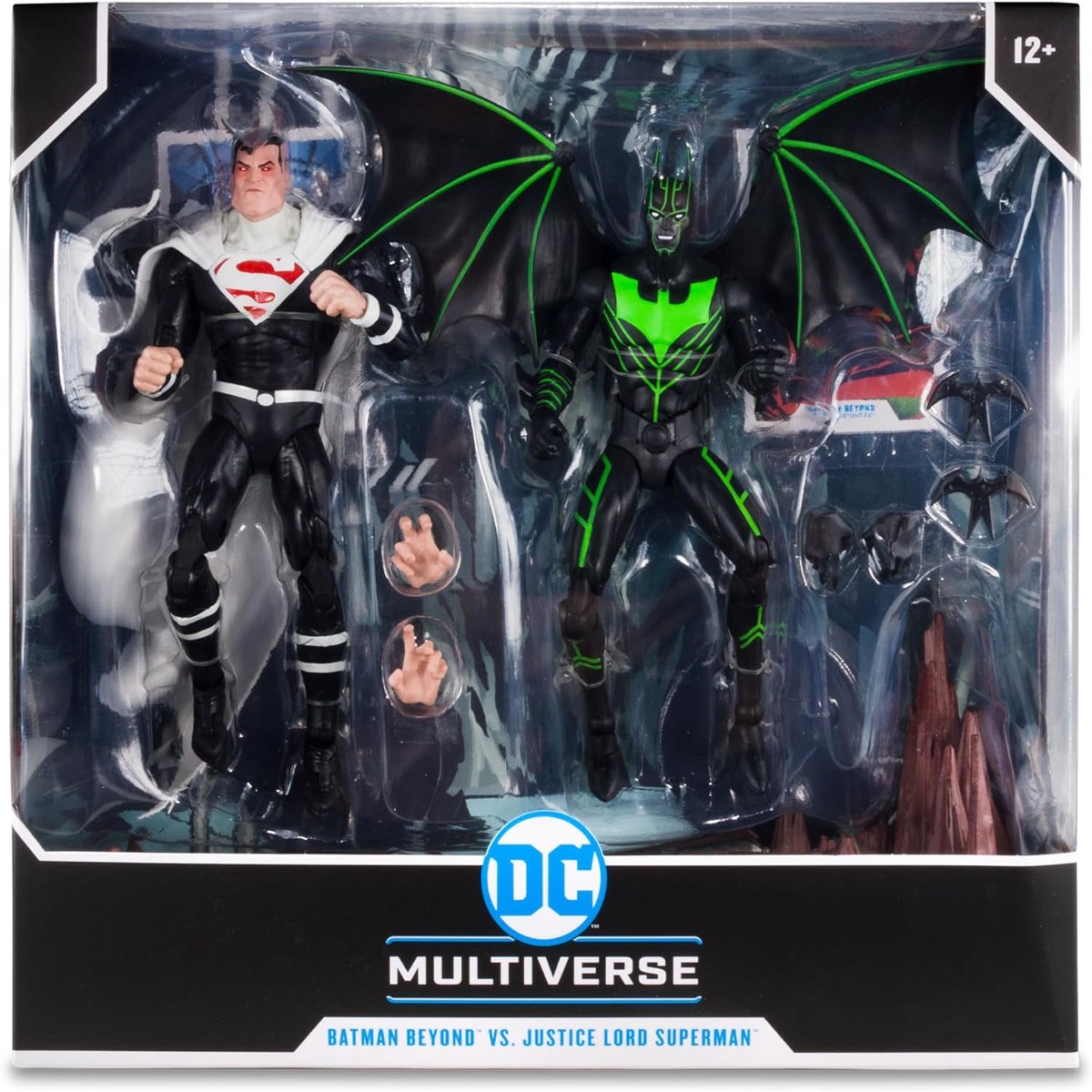 DC Multiverse Batman Beyond 7 Inch Action Figure 2-Pack – Batman Beyond Vs Justice Lord Superman