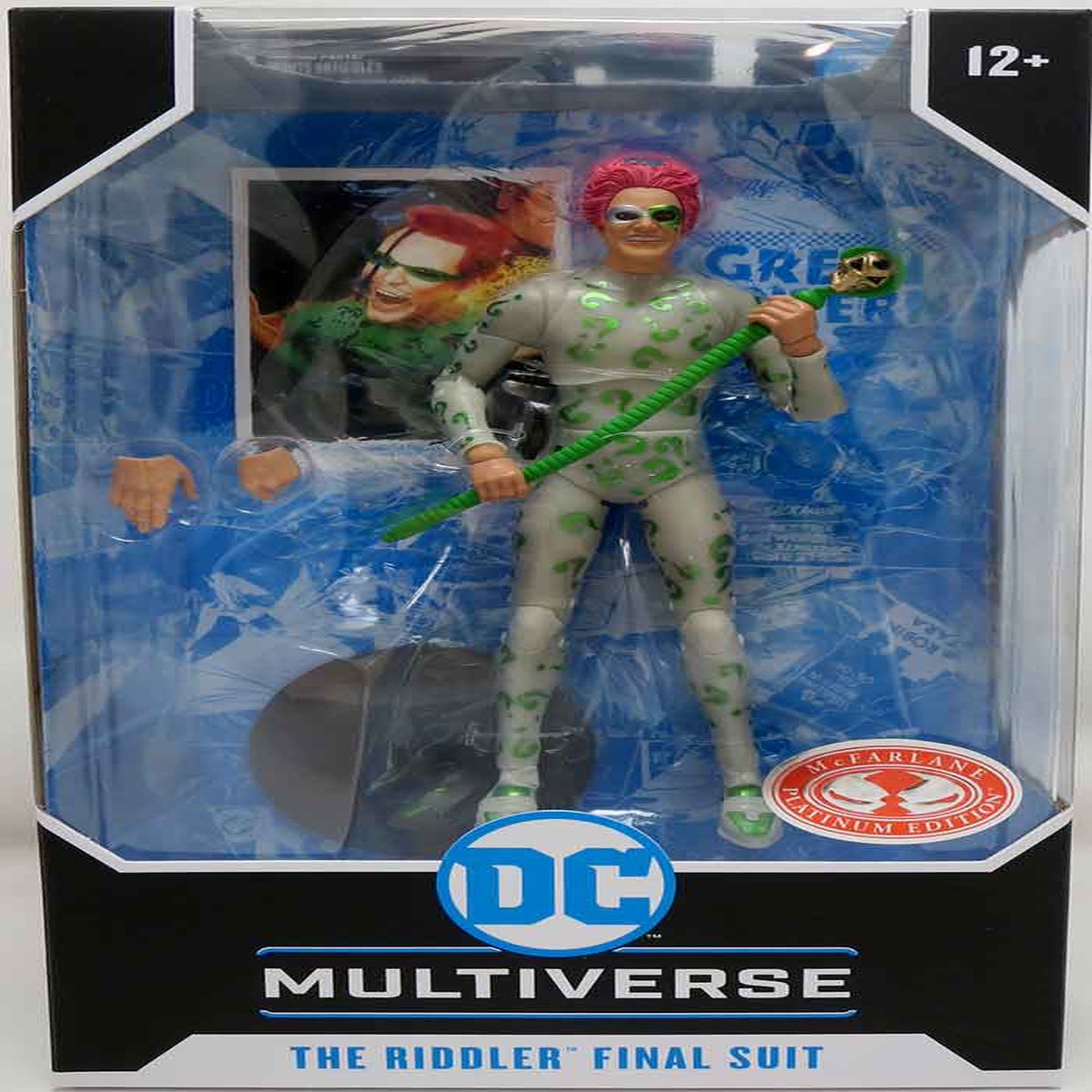 DC Multiverse Batman Forever 7 Inch Action Figure Exclusive – The Riddler Final Suit Red Platinum