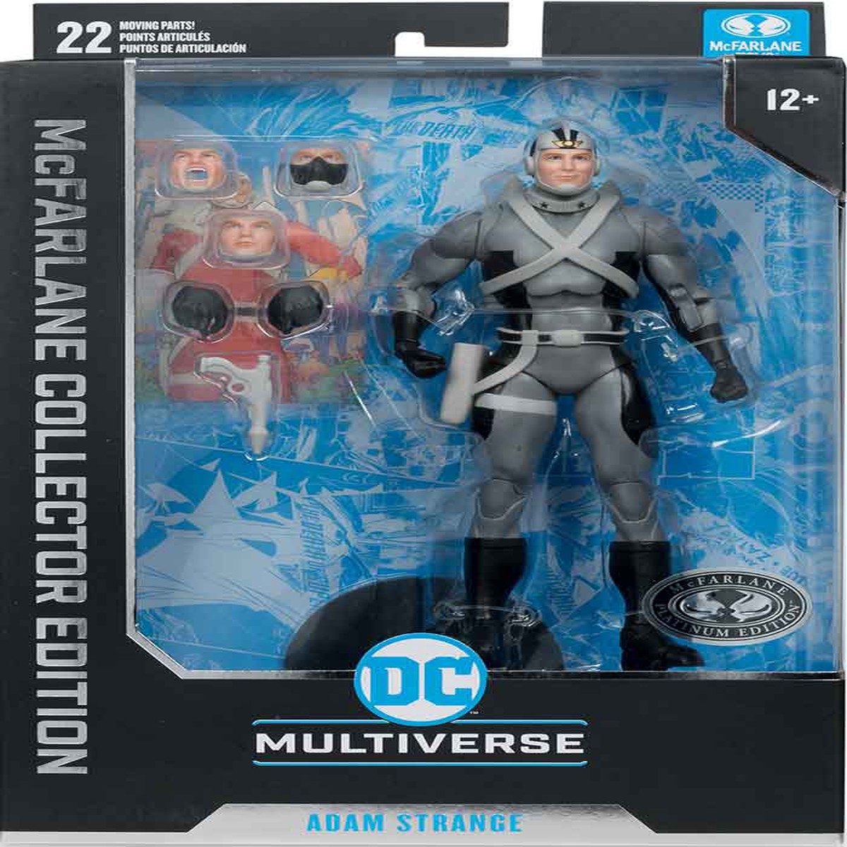 DC Multiverse Collector 7 Inch Action Figure Wave 10 Exclusive – Adam Strange Platinum