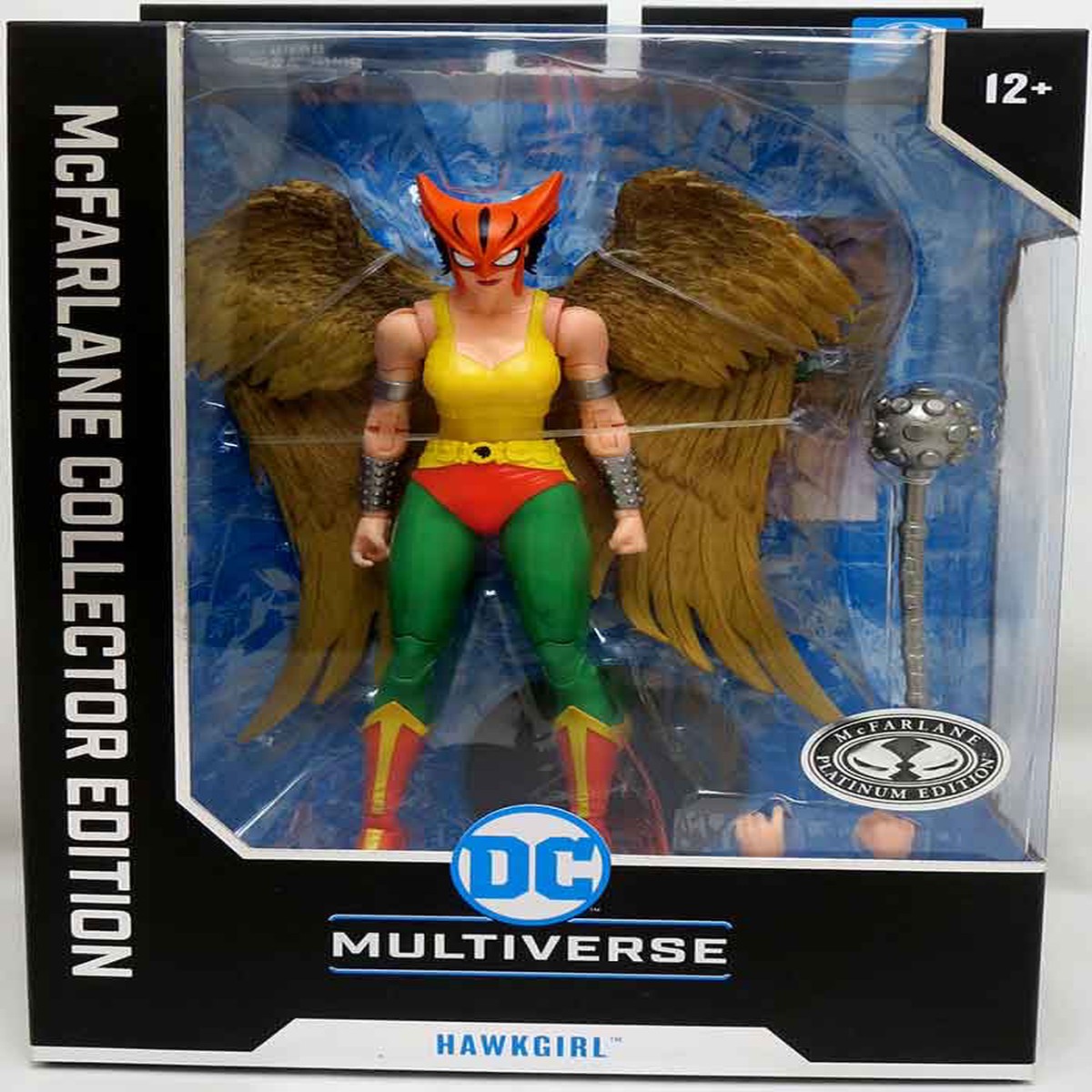 DC Multiverse Collector 7 Inch Action Figure Wave 11 Exclusive – Hawkgirl (Gold Wings) Platinum