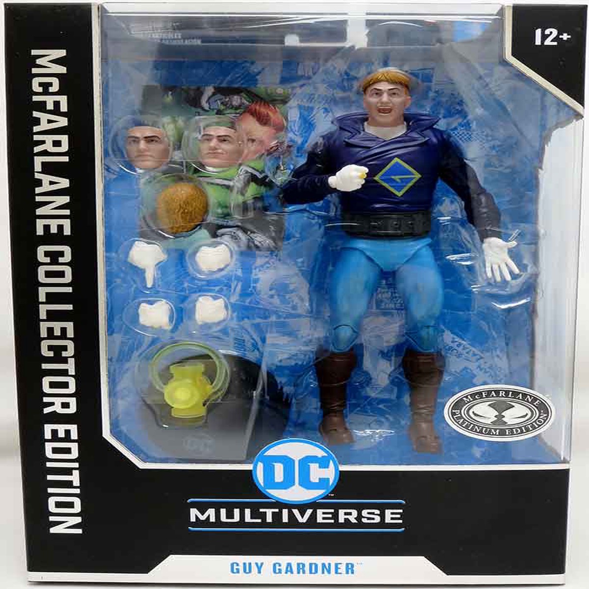 DC Multiverse Collector 7 Inch Action Figure Wave 9 Exclusive – Guy Gardner (Green Lantern Corps) Platinum