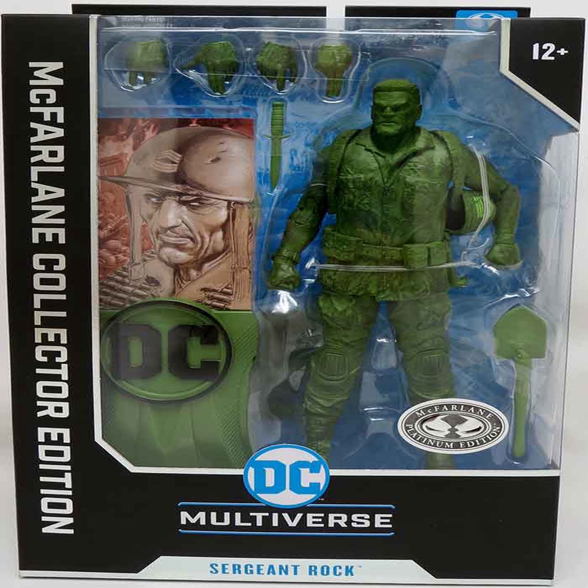 DC Multiverse Collector Edition 7 Inch Action Figure Wave 5 – Sergeant Rock (DC Classic) Platinum