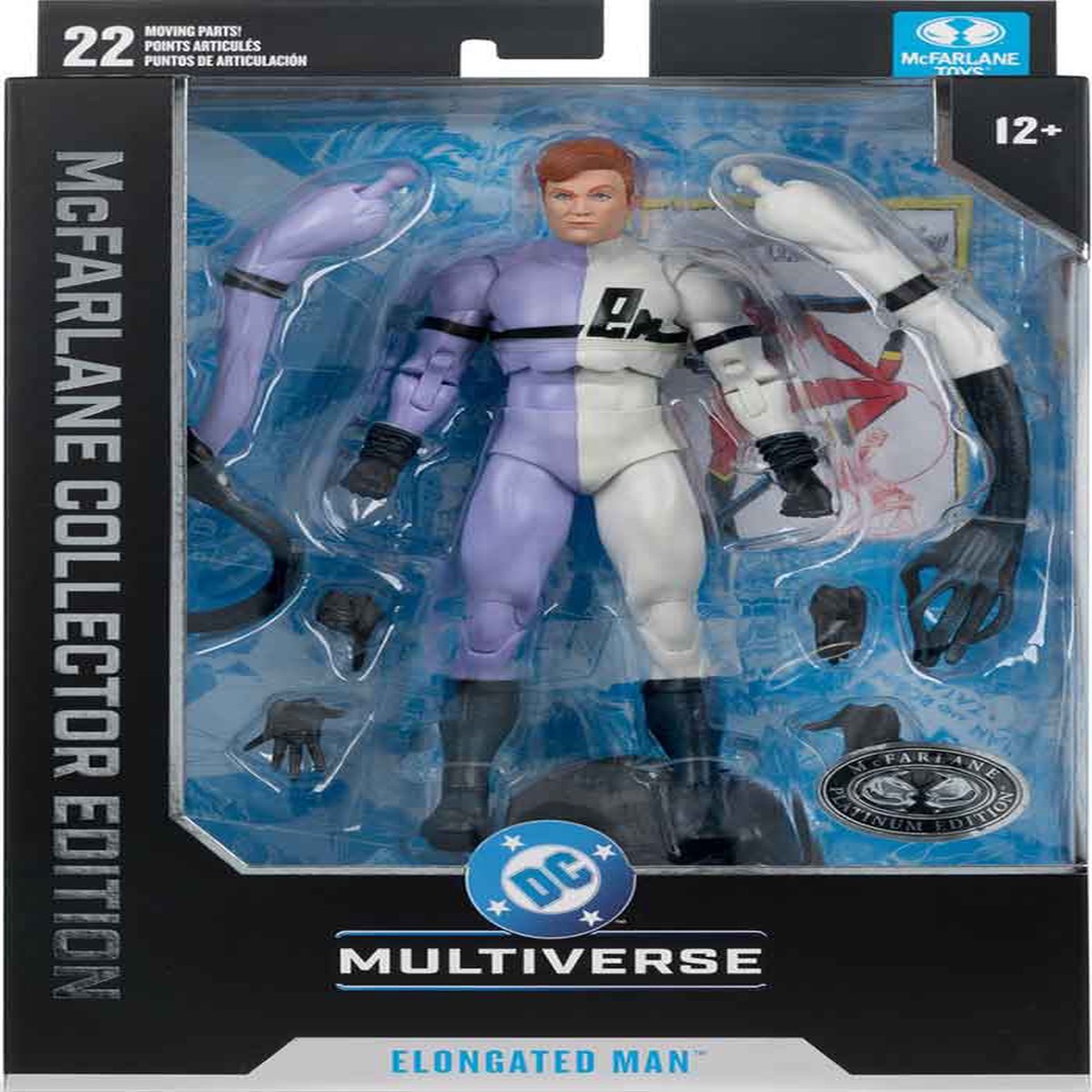 DC Multiverse DC Classic 7 Inch Action Figure Collector Edition Exclusive – Elongated Man (Purple Suit) Platinum