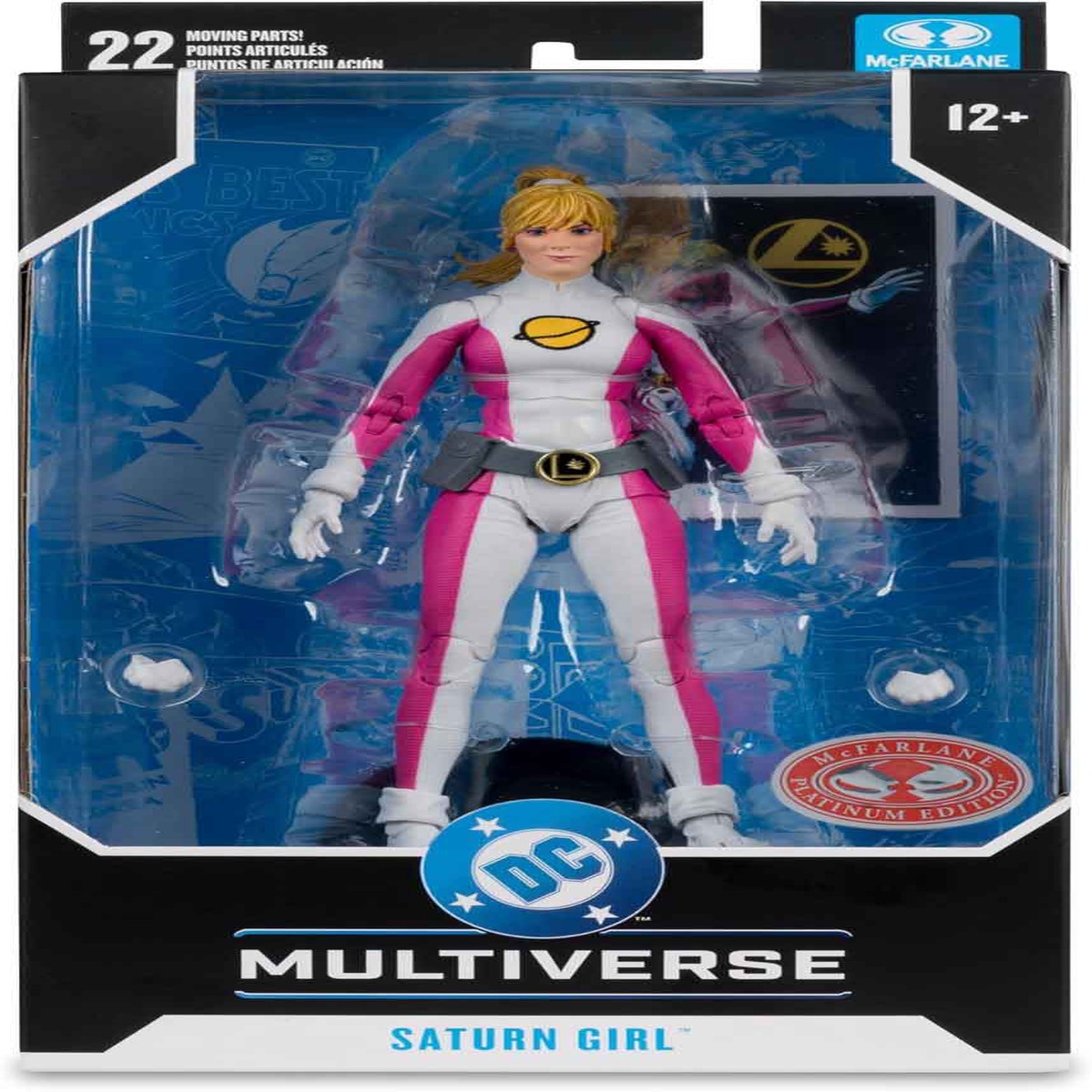 DC Multiverse DC Classic 7 Inch Action Figure Exclusive – Saturn Girl Red Platinum