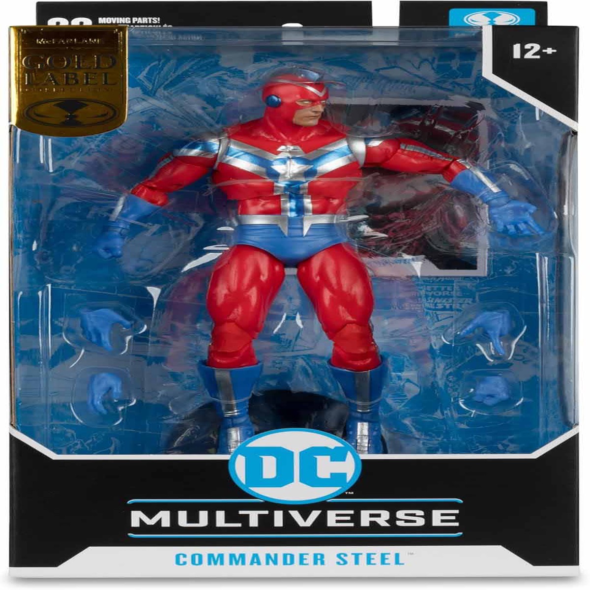 DC Multiverse JSA 7 Inch Action Figure Exclusive – Commander Steel Gold Label