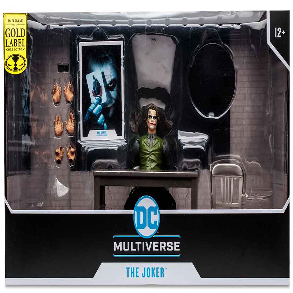DC Multiverse The Dark Knight 7 Inch Action Figure Box Set Exclusive – The Joker (Jail Cell Variant) Gold Label