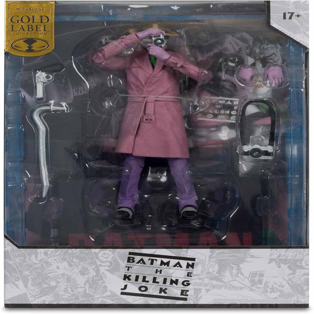 DC Multiverse The Killing Joke 7 Inch Action Figure Cover Recreation Exclusive - The Joker Gold Label