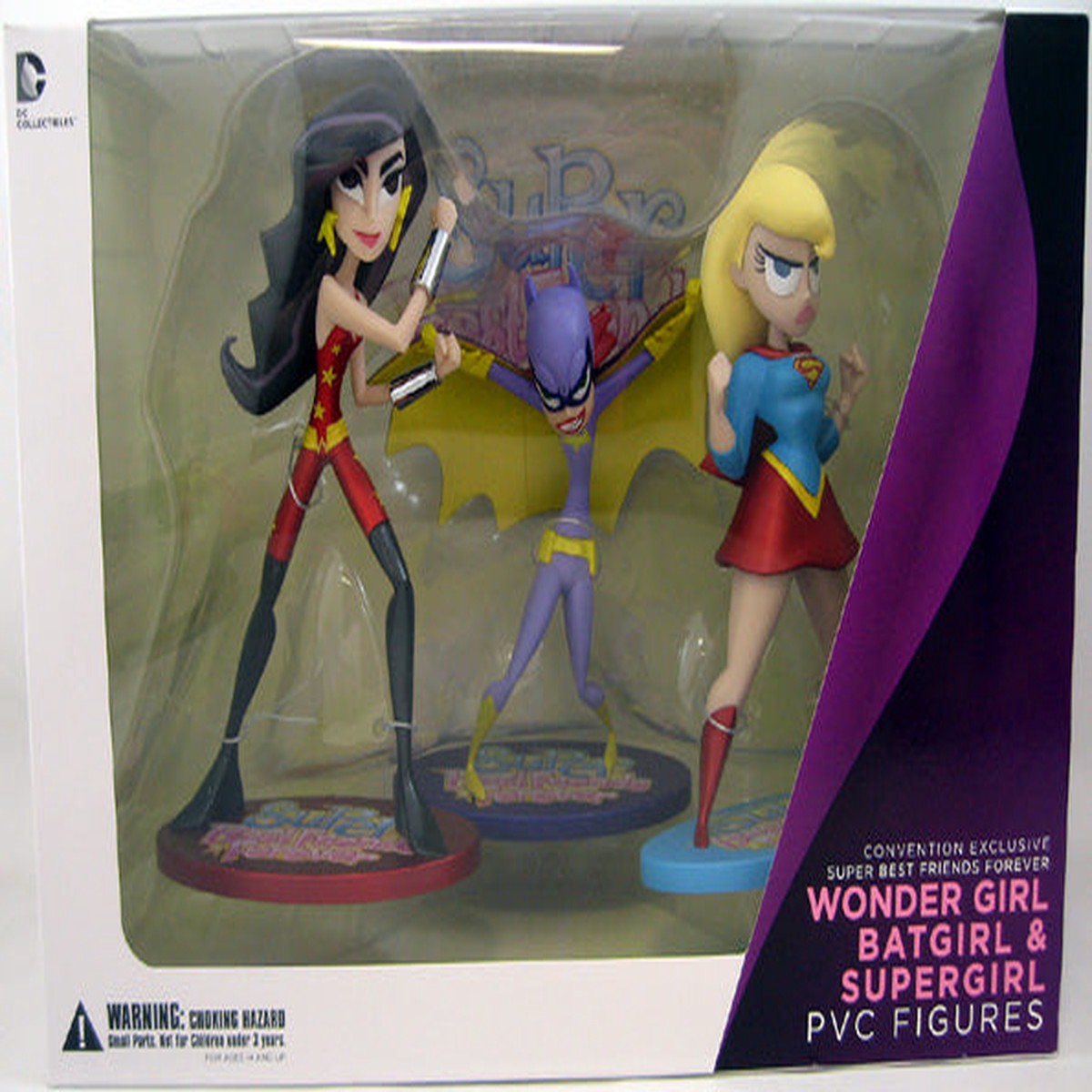DC Universe Super Best Friends Forever 6 Inch Action Figure SDCC Exclusive – Wonder Girl – Batgirl – Supergirl 3-Pack (Shelf Wear Packaging)