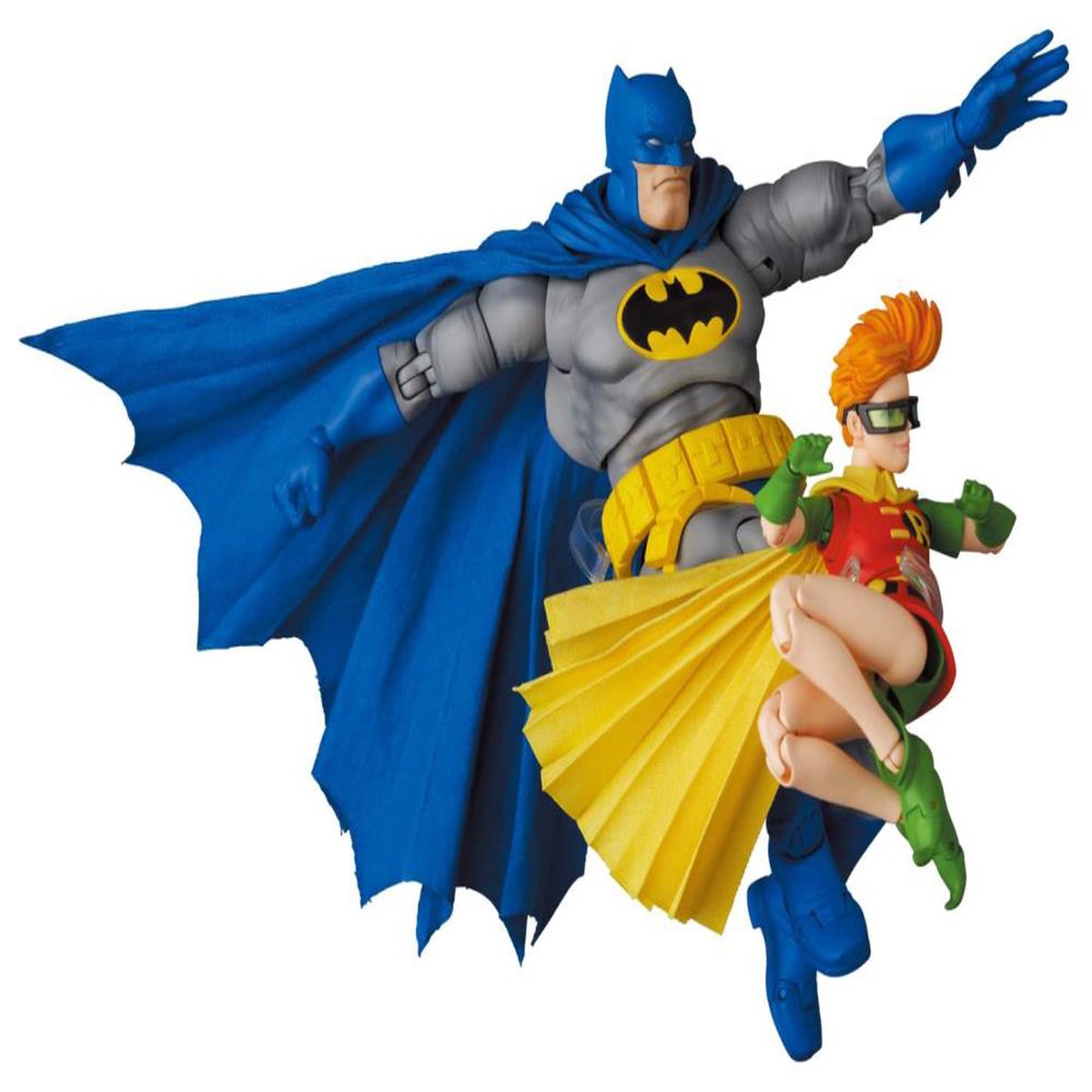 Mafex No. 139 DC Comics Batman: The Dark Knight Returns Batman (Blue Ver.) and Robin 2-Pack Action Figure Medicom