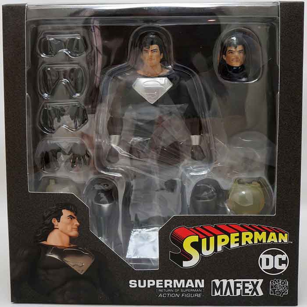 Return Of Superman 6 Inch Action Figure Mafex – Black Suit Superman