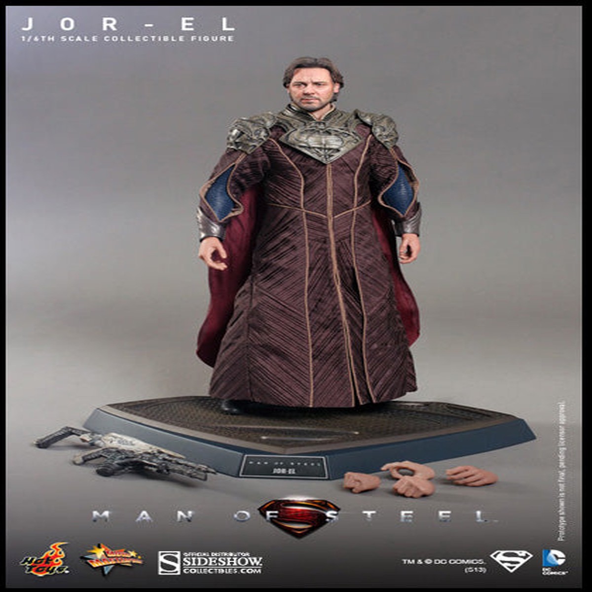 Superman Man Of Steel 12 Inch Acton Figure 1/6 Scale – Jor-El Hot Toys (Sub-Standard Packaging)