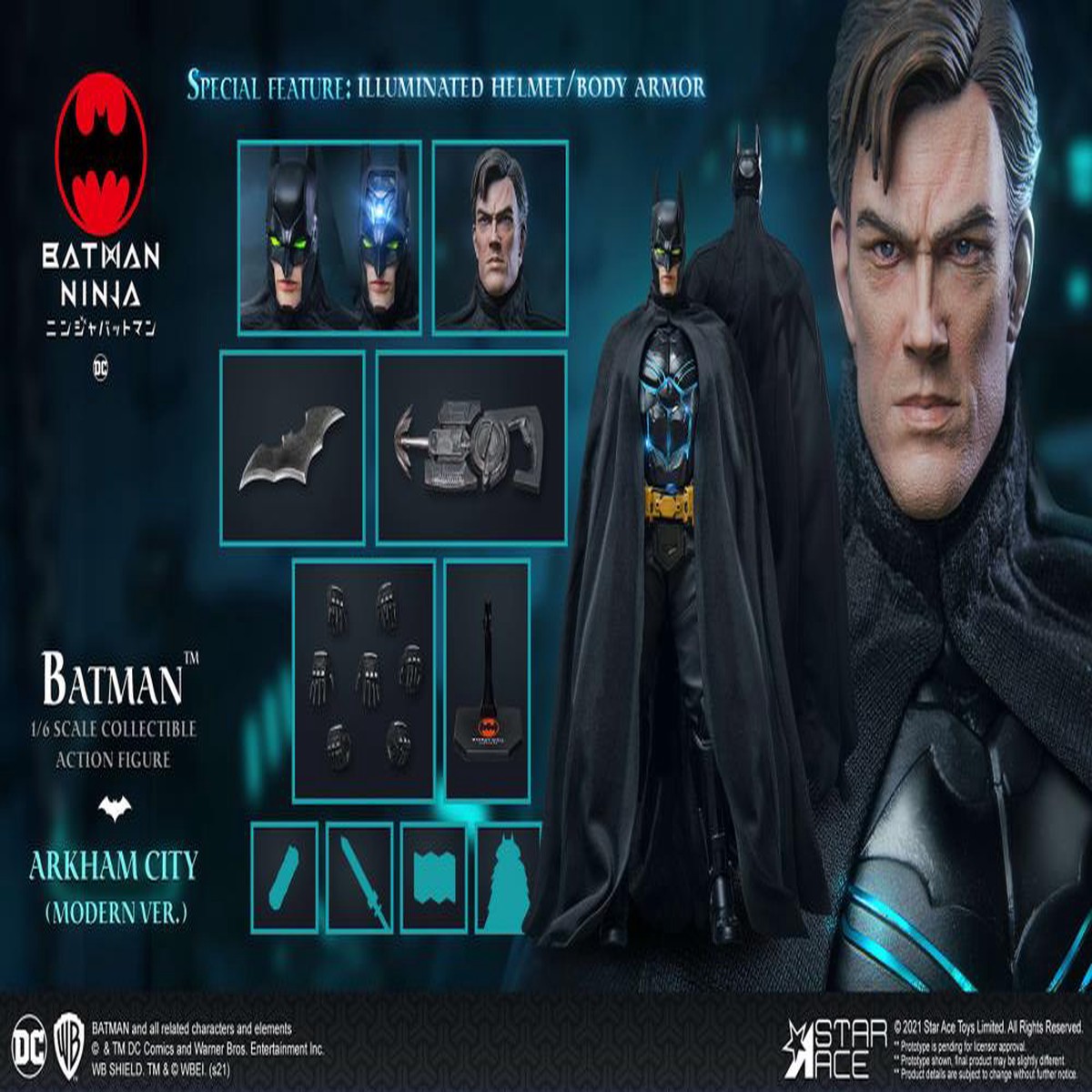 Star Ace 1/6 Batman Ninja Modern Batman (Deluxe Ver.) Sixth Scale Figure SA0103 DX