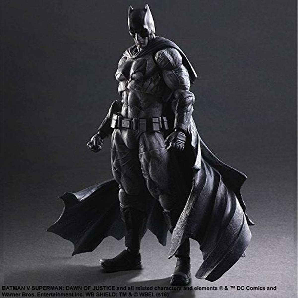 Batman V Superman Dawn Of Justice 10 Inch Action Figure Play Arts Kai Series – Batman Black & White SDCC 2016 (Shelf Wear Packaging)