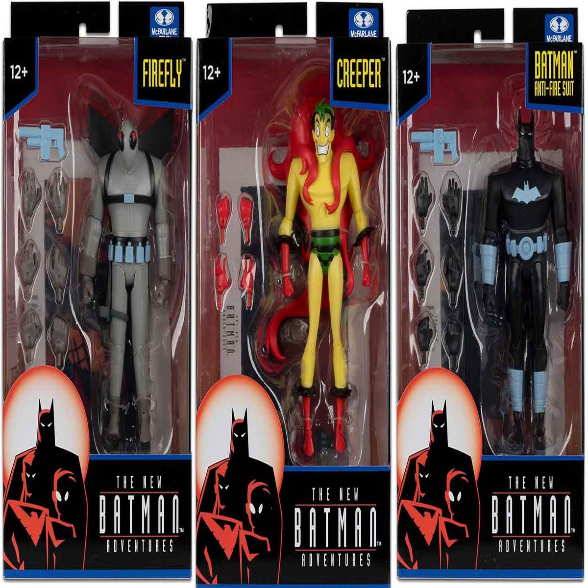 DC Direct The New Batman Adventures 6 Inch Action Figure Wave 3 – Set of 3 (Batman – Creeper – Firefly)