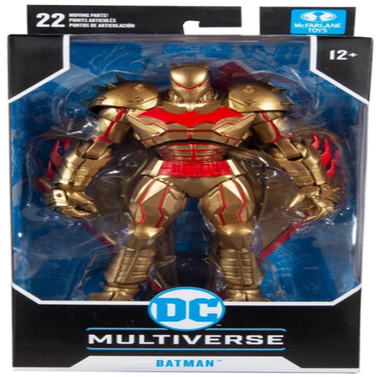 DC Multiverse 7 Inch Action Figure Comic Series – Hellbat Batman Gold Suit