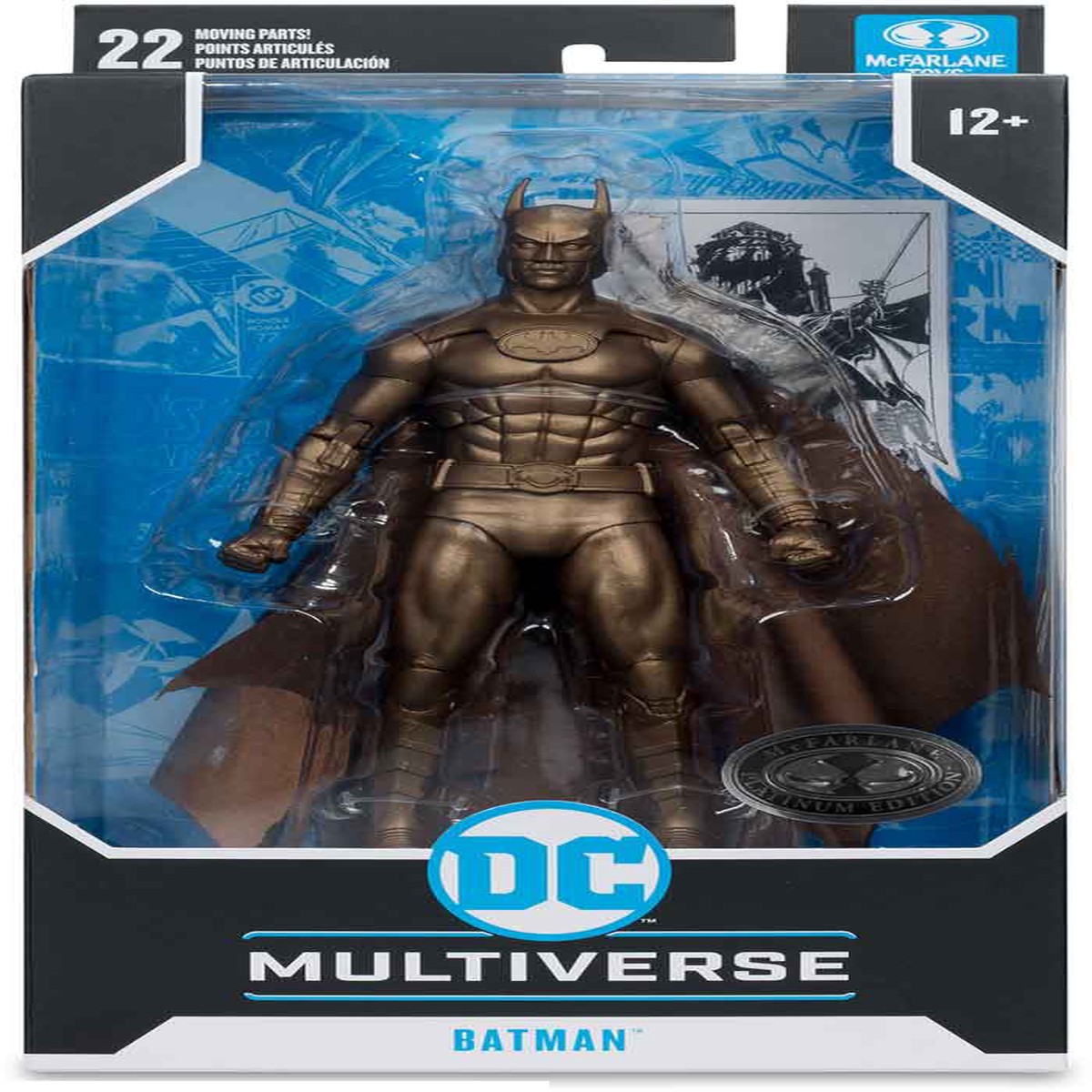 DC Multiverse Batman 1989 7 Inch Action Figure Exclusive – Bronze Batman (Michael Keaton) Platinum
