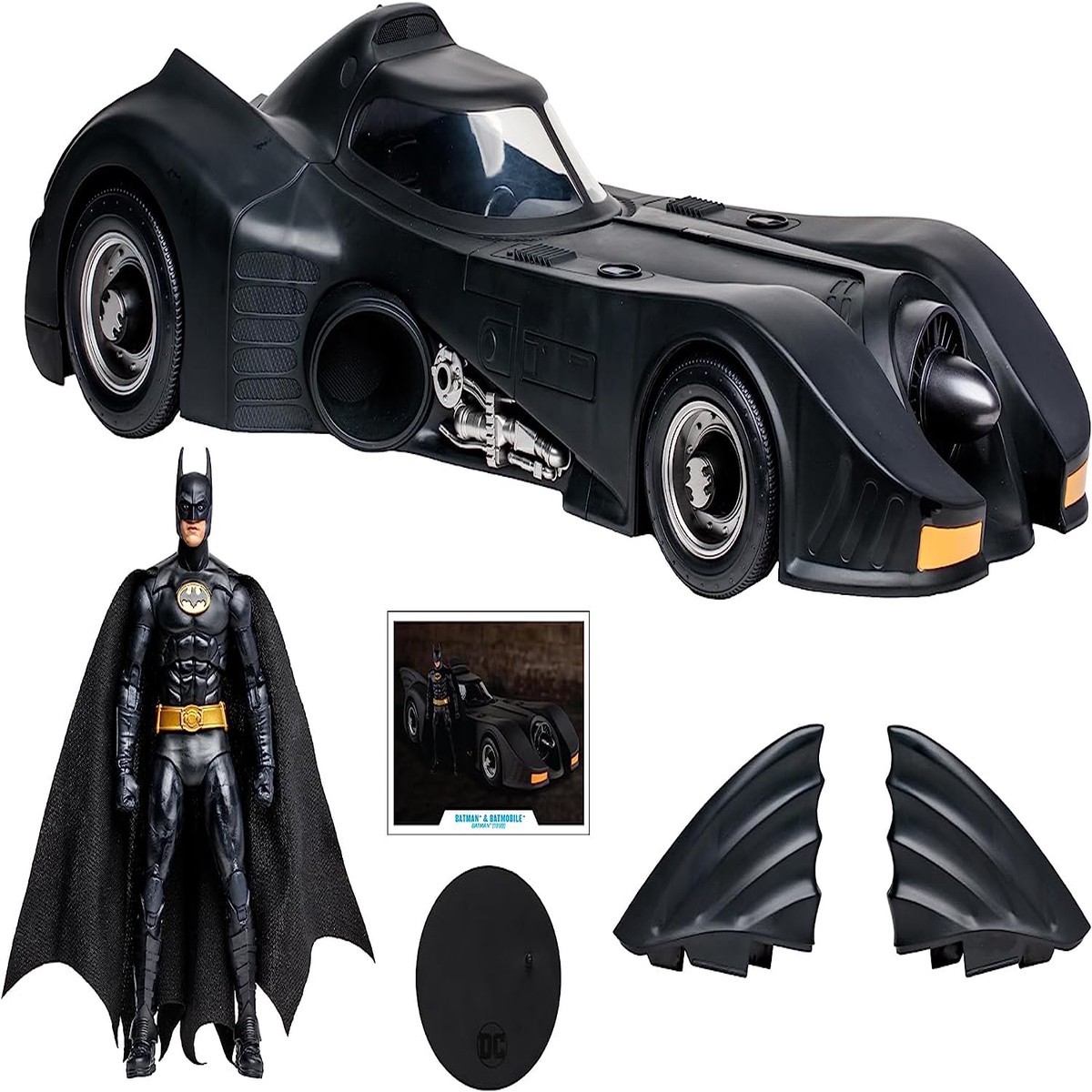 DC Multiverse Batman 1989 7 Inch Scale Action Figure – Batman & Batmobile Gold Label
