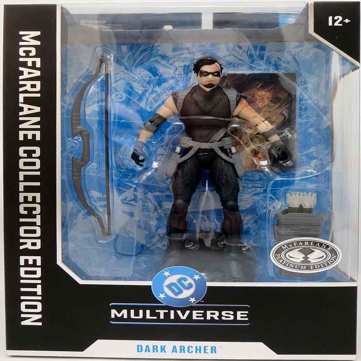 DC Multiverse Collector 7 Inch Action Figure Green Arrow Exclusive – Dark Archer Platinum