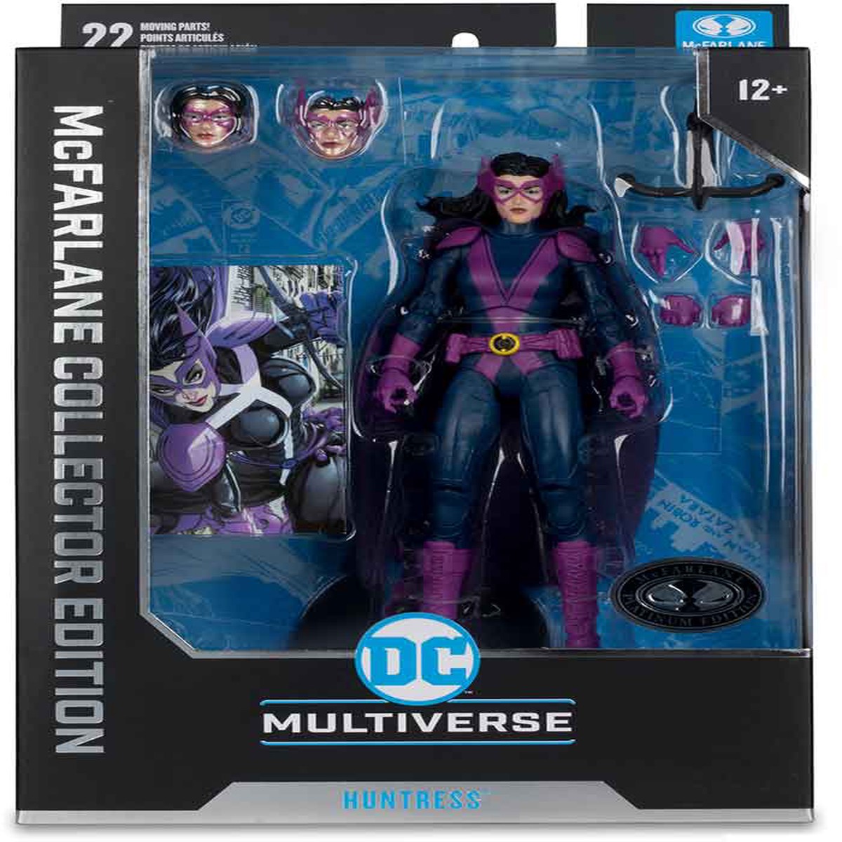 DC Multiverse Collector Edition 7 Inch Action Figure New 52 Exclusive – Huntress Platinum (Sub-Standard Packaging)