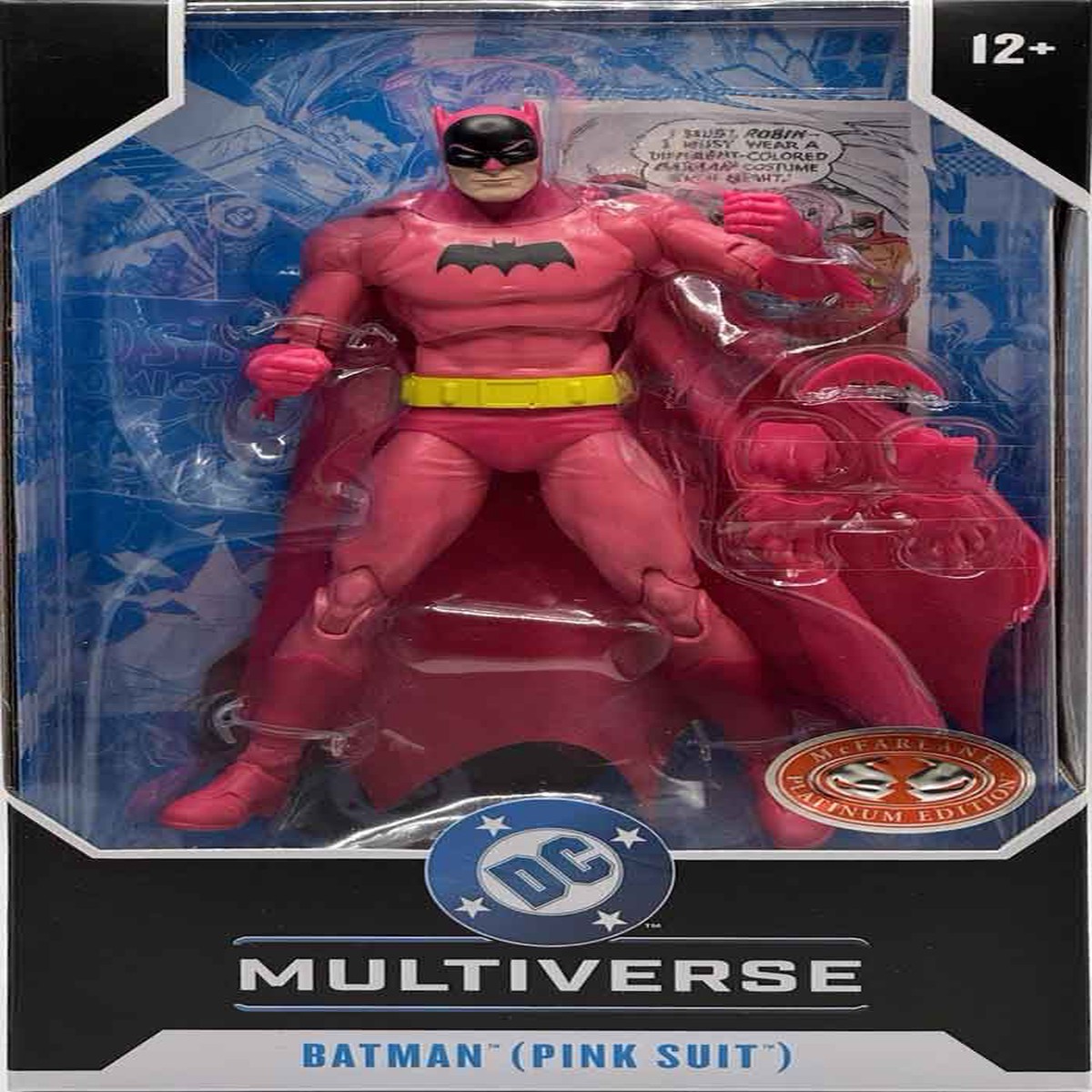 DC Multiverse Detective Comics #241 6 Inch Action Figure Exclusive – Batman Pink Suit Red Platinum