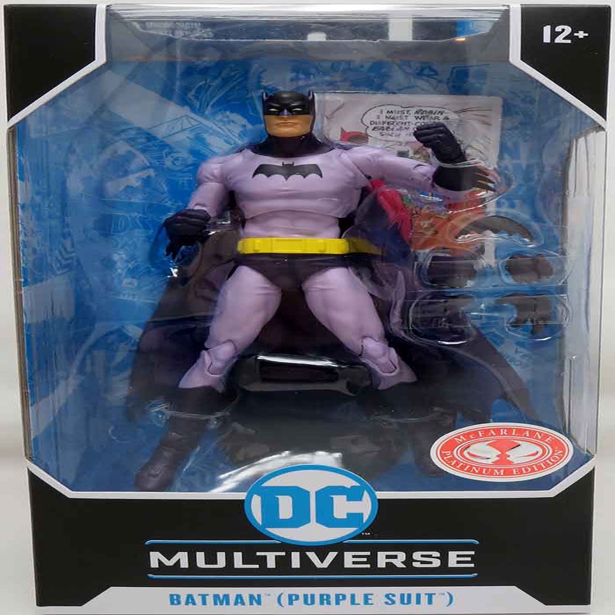 DC Multiverse Detective Comics #241 7 Inch Action Figure Exclusive – Batman (Purple Suit) Red Platinum