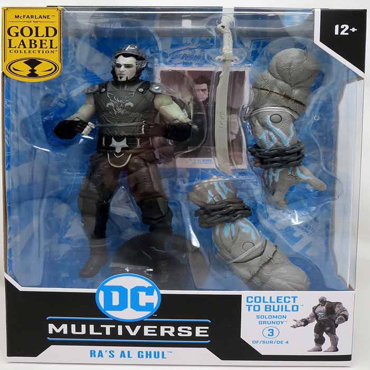 DC Multiverse Gaming 7 Inch Action Figure BAF Solomun Grundy Exclusive – Ra’s Al Ghul B&W Gold Label