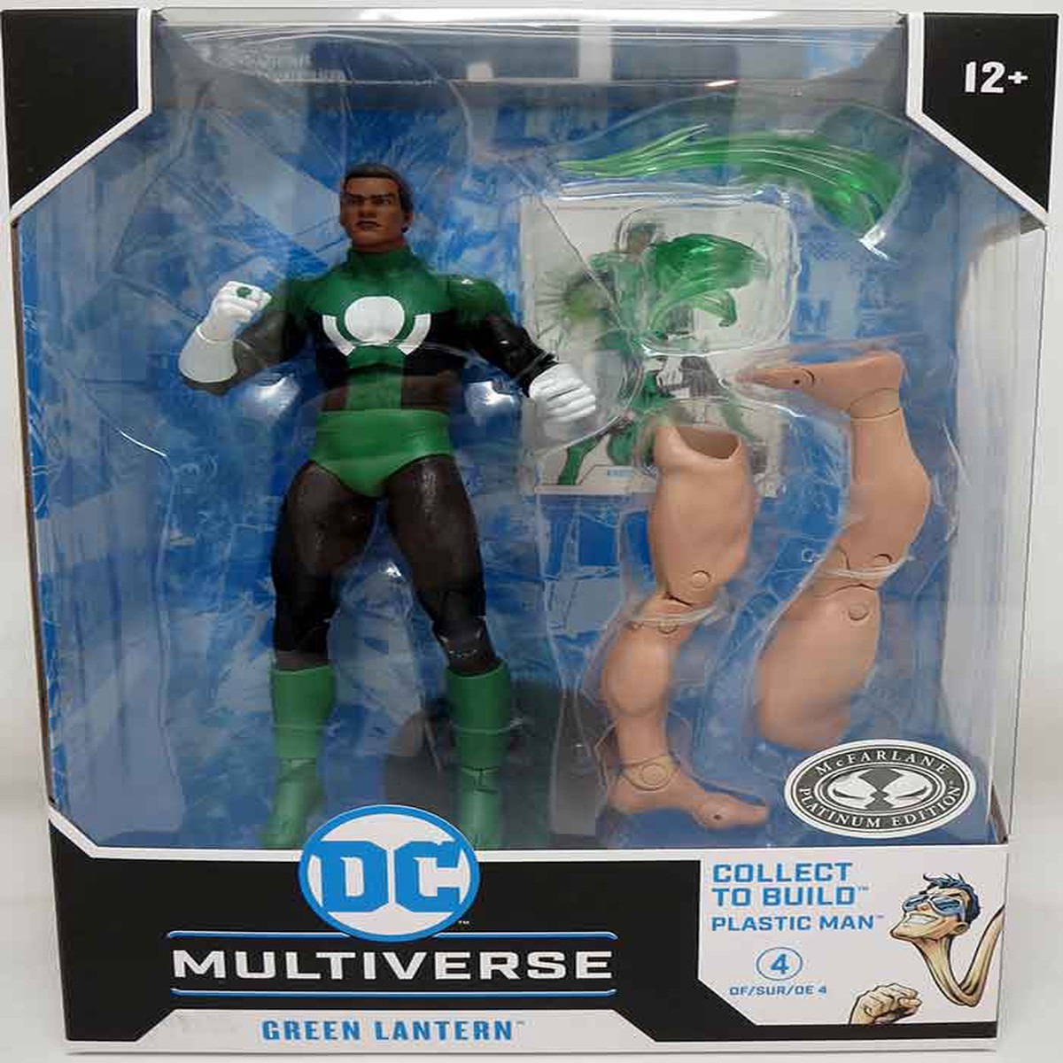 DC Multiverse JLA 7 Inch Action Figure BAF Plastic Man Exclusive – Green Lantern John Stewart Platinum