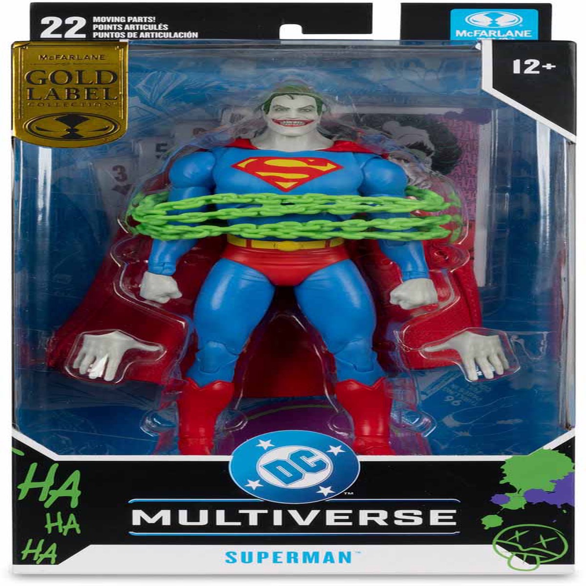 DC Multiverse Superman #9 7 Inch Action Figure Exclusive – Superman Jokerized Gold Label