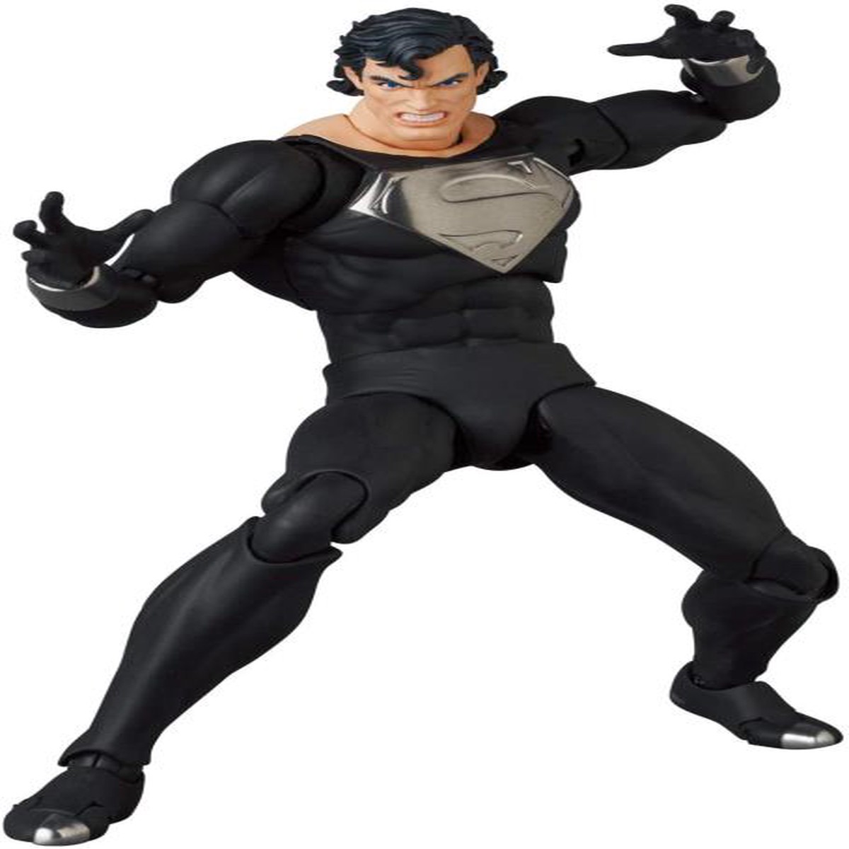 Mafex No. 150 DC Comics Justice The Return of Superman Superman (Black Suit) Figure Medicom