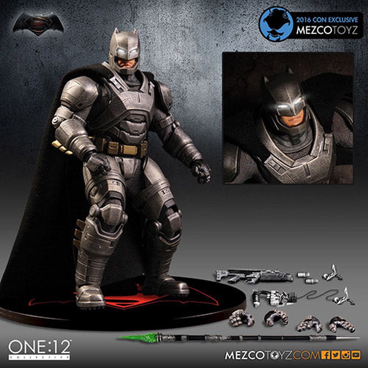 One-12 Collective 6 Inch Action Figure Batman V Superman Dawn Of Justice – Armored Batman SDCC 2016