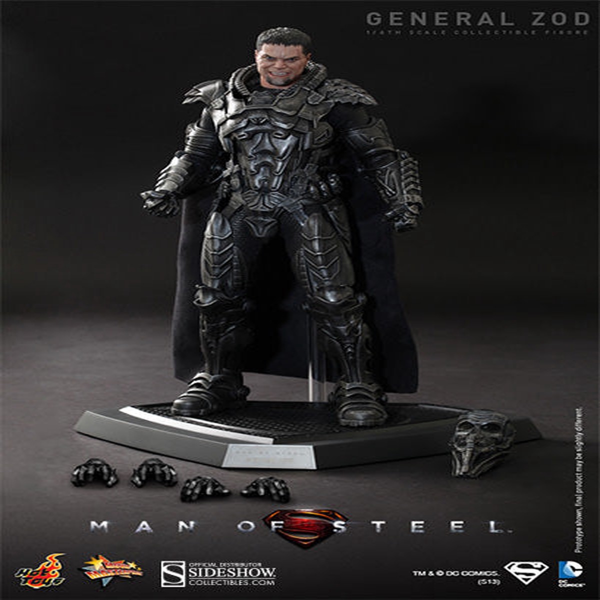 Superman Man Of Steel 12 Inch Action Figure MMS Series 1/6 Scale – General Zod Hot Toys (Previously Opened and Displayed)