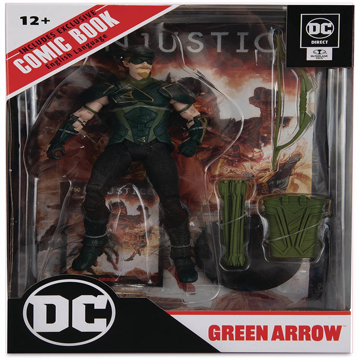 DC Direct Gaming 7 Inch Action Figure Injustice Wave 1 – Green Arrow with Comic