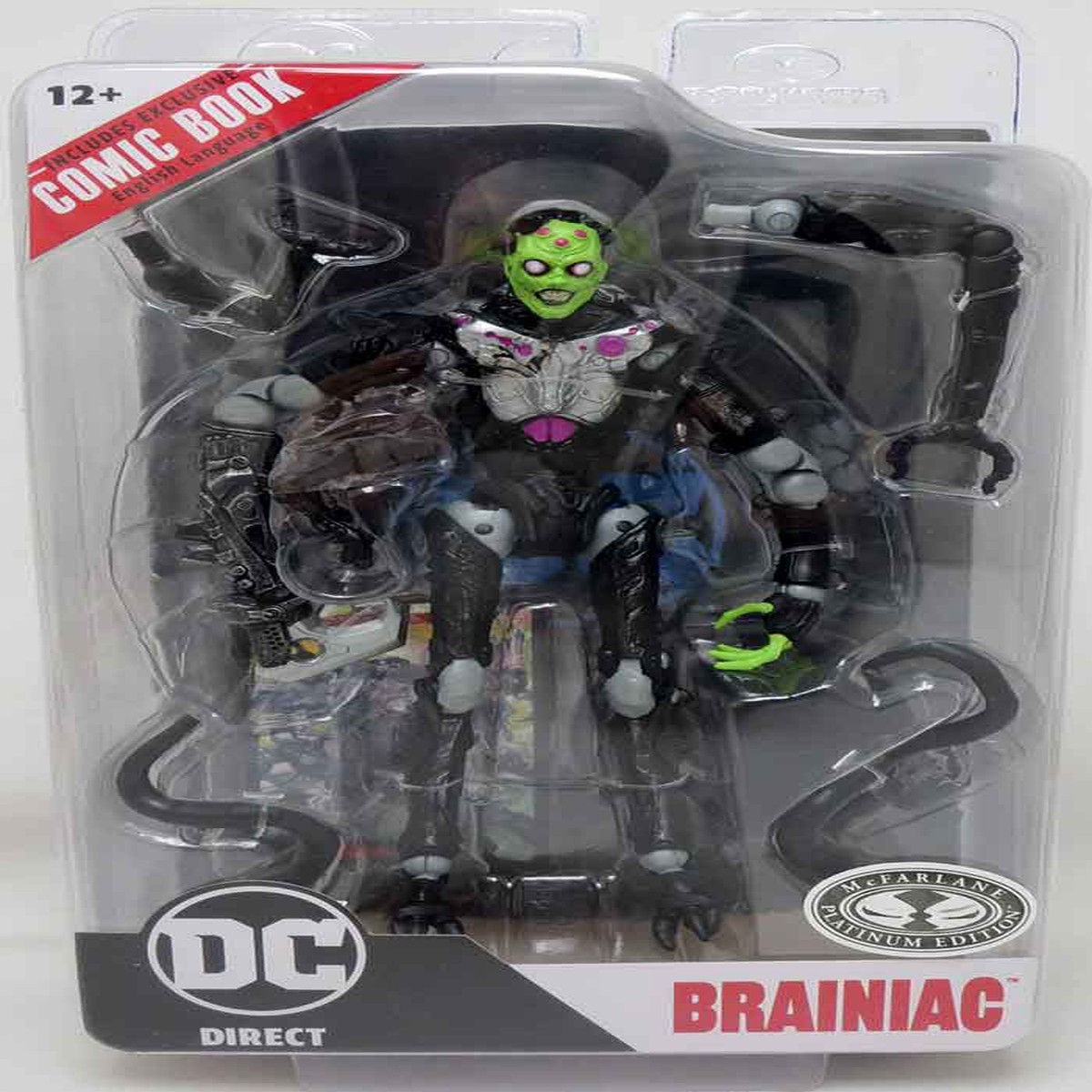 DC Direct Ghost Of Krypton 7 Inch Action Figure Wave 5 Exclusive – Brainiac Platinum