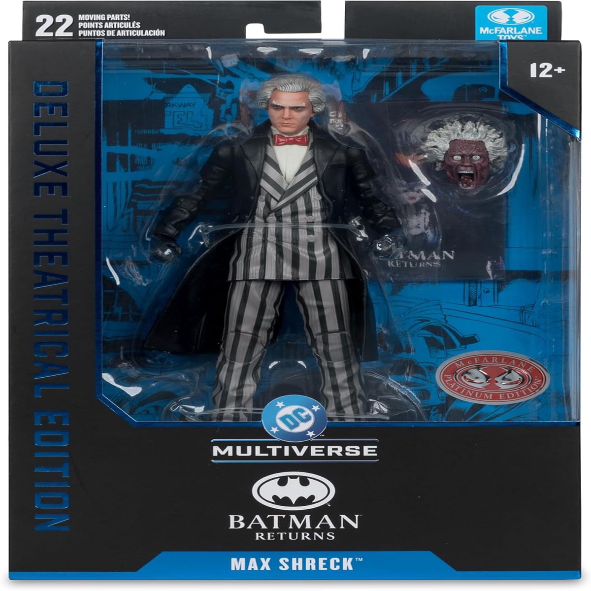 DC Multiverse Batman Returns 7 Inch Action Figure Deluxe Theatrical Edition Exclusive – Max Shreck Red Platinum