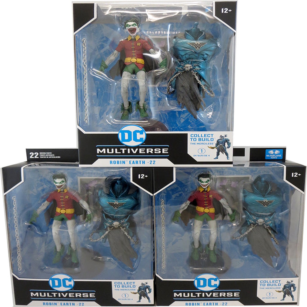 DC Multiverse Dark Nights Metal 7 Inch Action Figure BAF The Merciless – Robin Earth-22 (Set of 3)