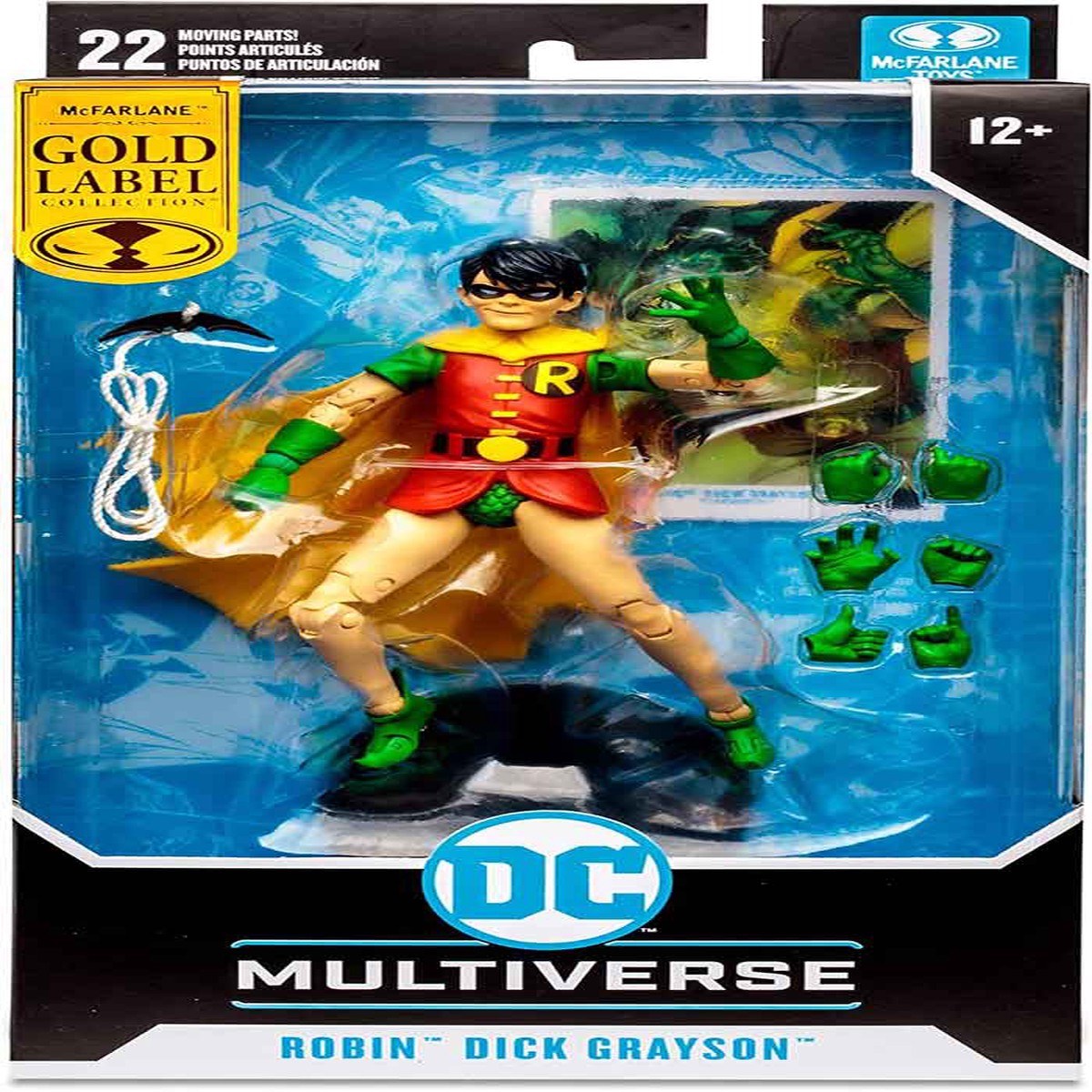 DC Multiverse DC Rebirth 6 Inch Action Figure Exclusive – Robin Dick Grayson (Gold Label)