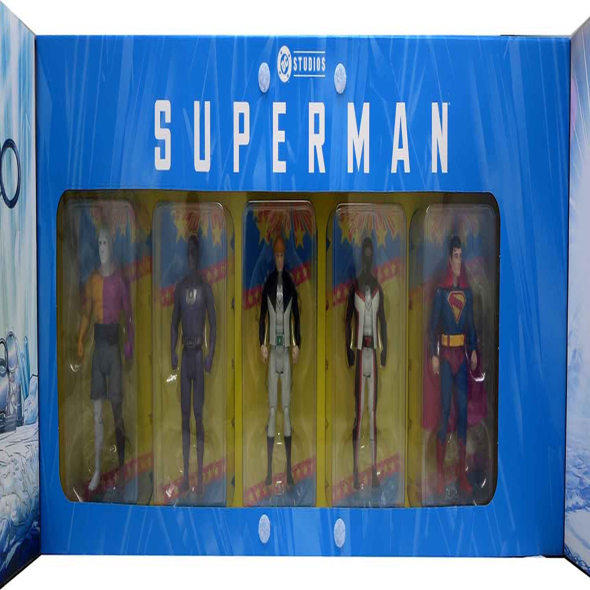 DC Super Powers 4 Inch Action Figure 5-Pack Exclusive – Superman Movie Bundle Gold Label
