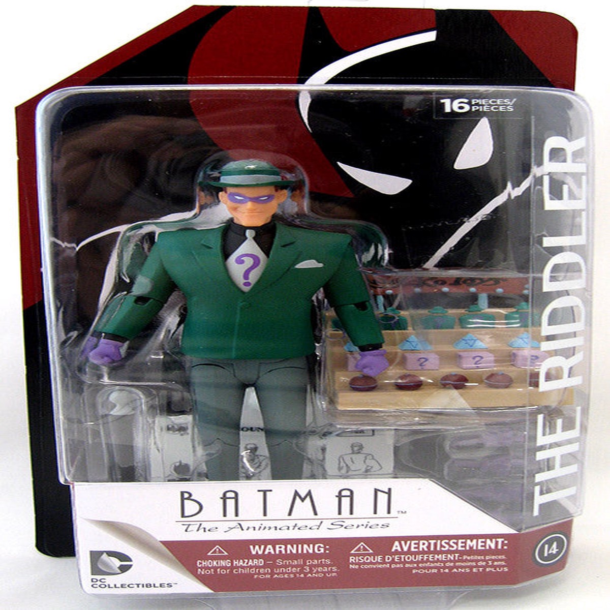 Batman Animated 6 Inch Action Figure Series 5 - Riddler (Shelf Wear Packaging)