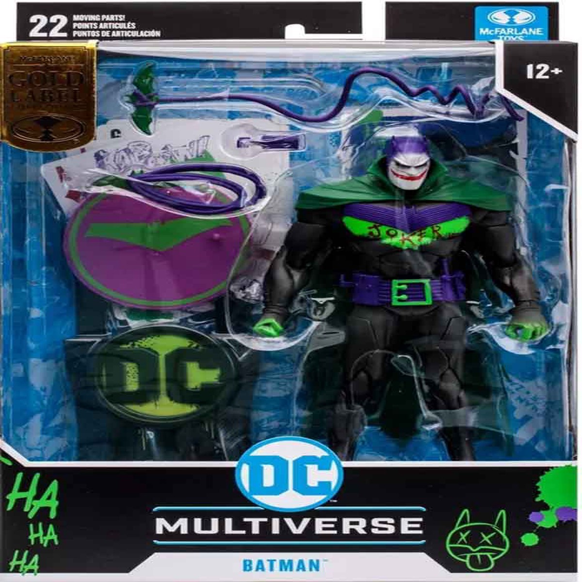 DC Multiverse Batman White Knight 7 Inch Action Figure Exclusive – Jokerized Batman Gold Label