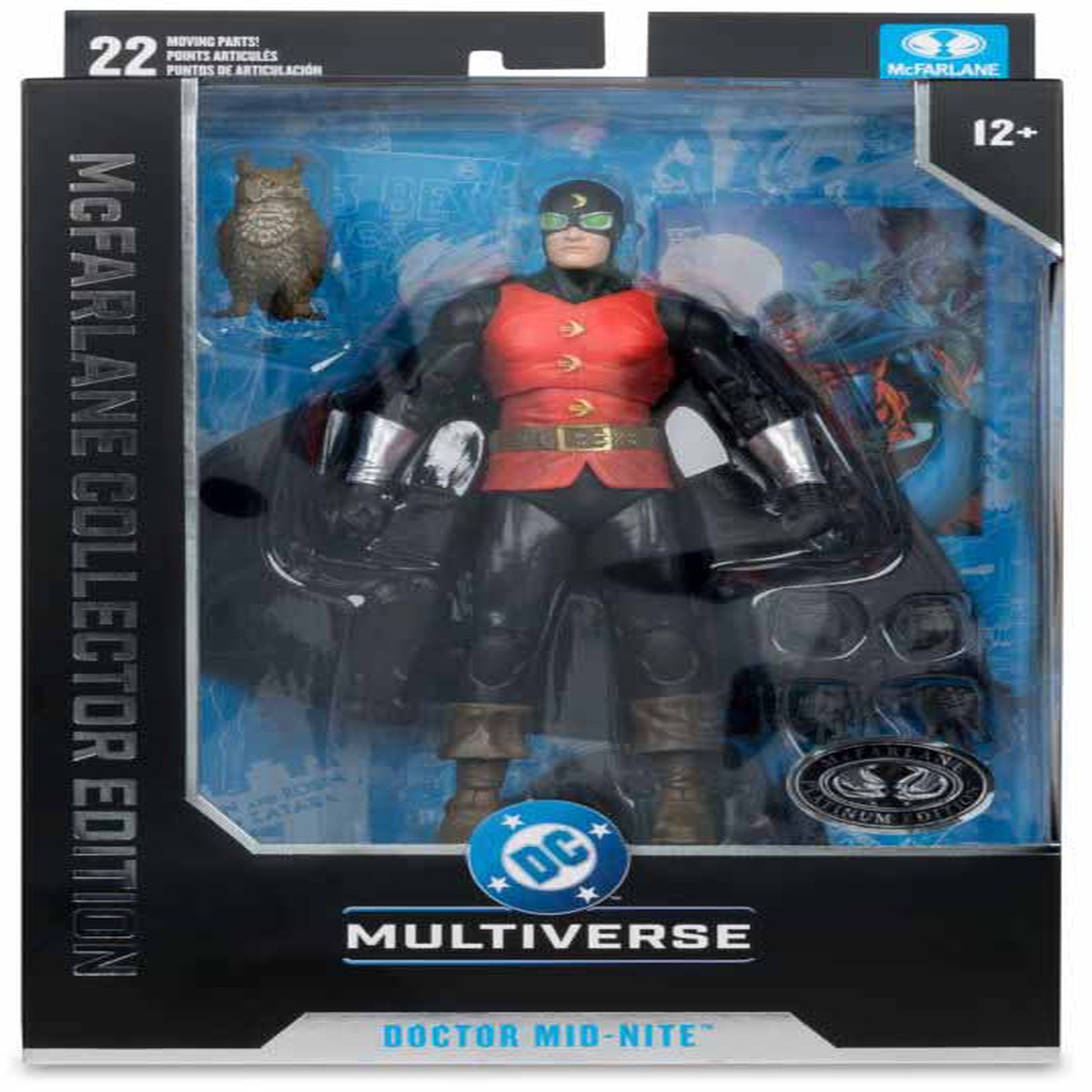 DC Multiverse Collector 6 Inch Action Figure Justice Society of America Exclusive – Doctor Mid-Nite Platinum