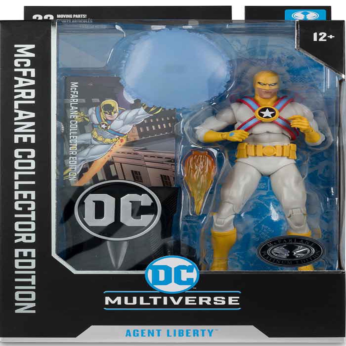 DC Multiverse Collector Edition 7 Inch Action Figure Wave 6 – Agent Liberty Platinum