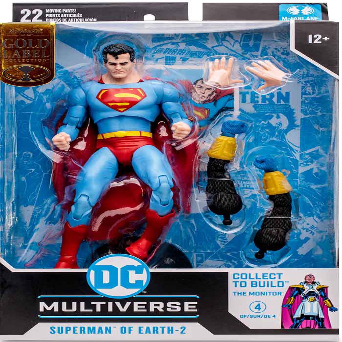 DC Multiverse Crisis On Infinite Earths 7 Inch Action Figure BAF The Monitor Exclusive – Superman Of Earth 2