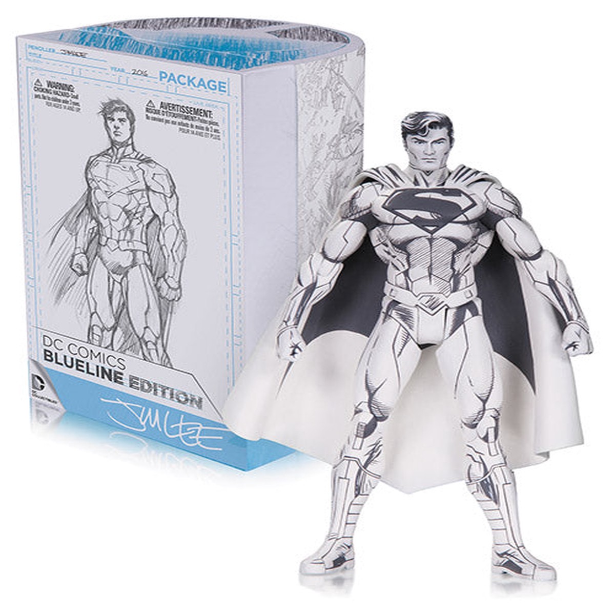 DC Comics Blueline 6 Inch Action Figure – Superman Pencil Sketch