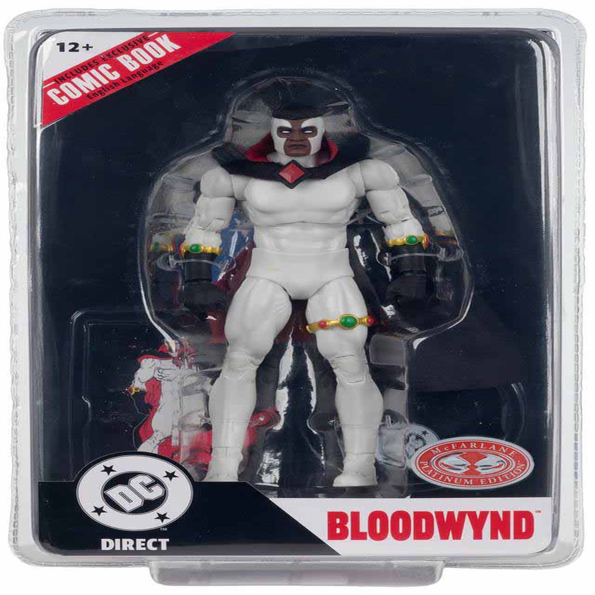 DC Direct Page Punchers Justice League 7 Inch Action Figure Exclusive – Bloodwynd #74 Red Platinum