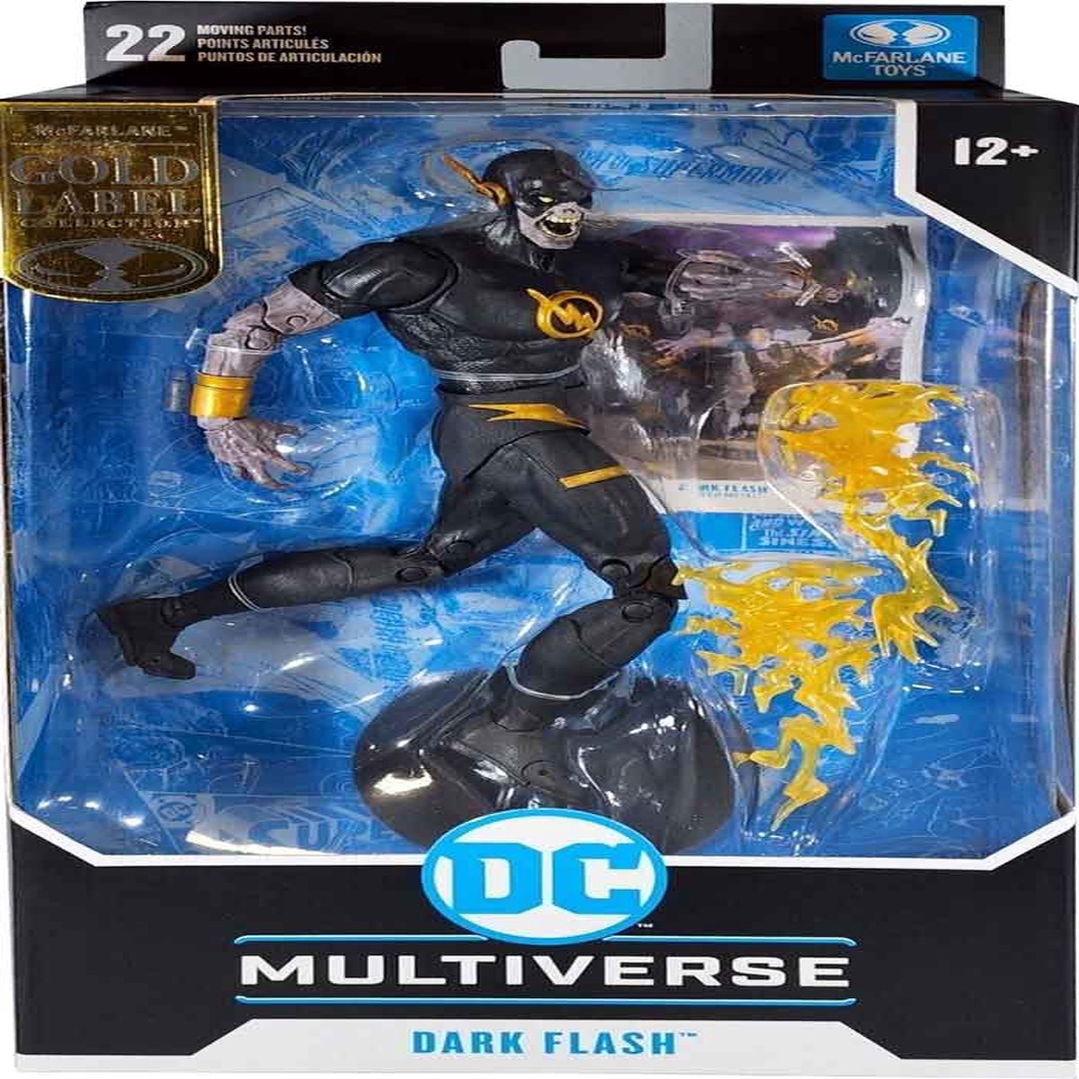 DC Multiverse 7 Inch Action Figure Speed Metal Exclusive – Dark Flash Gold Label