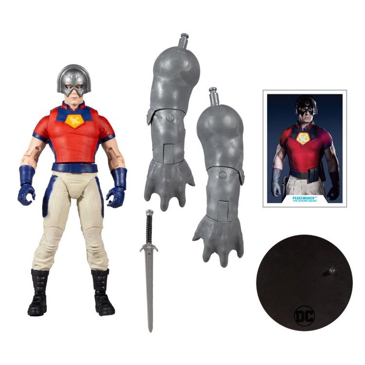 McFarlane Toys DC Multiverse (The Suicide Squad Movie) Peacemaker Action Figure (CTB King Shark)