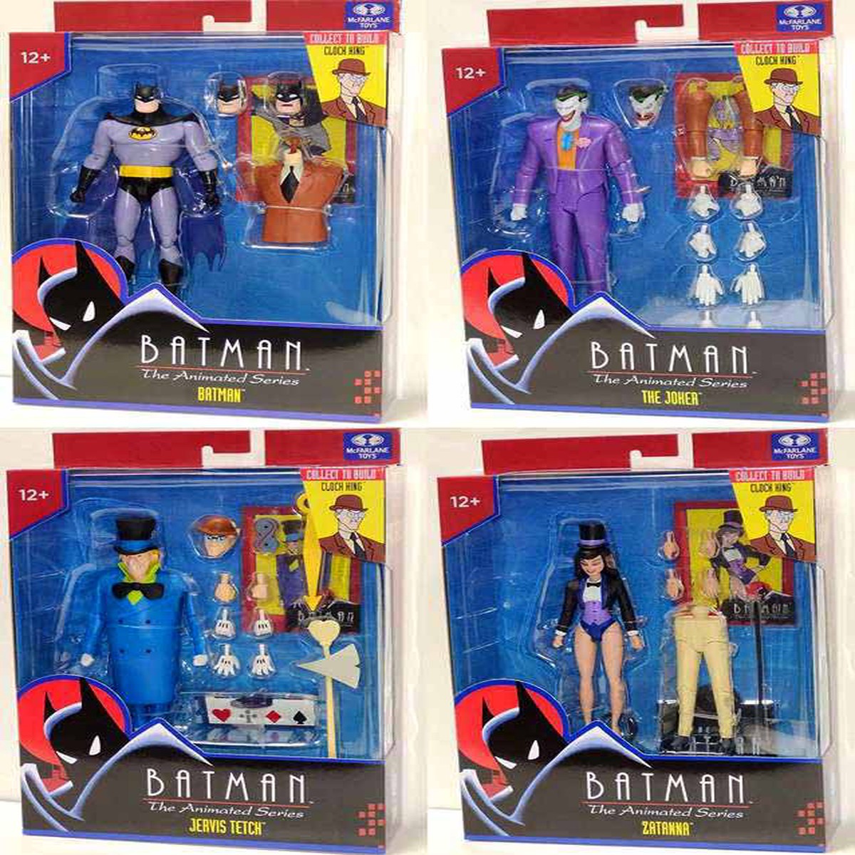 DC Direct Batman The Animated Series 7 Inch Action Figure BAF Clock King – Set of 4 (Build-A-Figure Clock King)