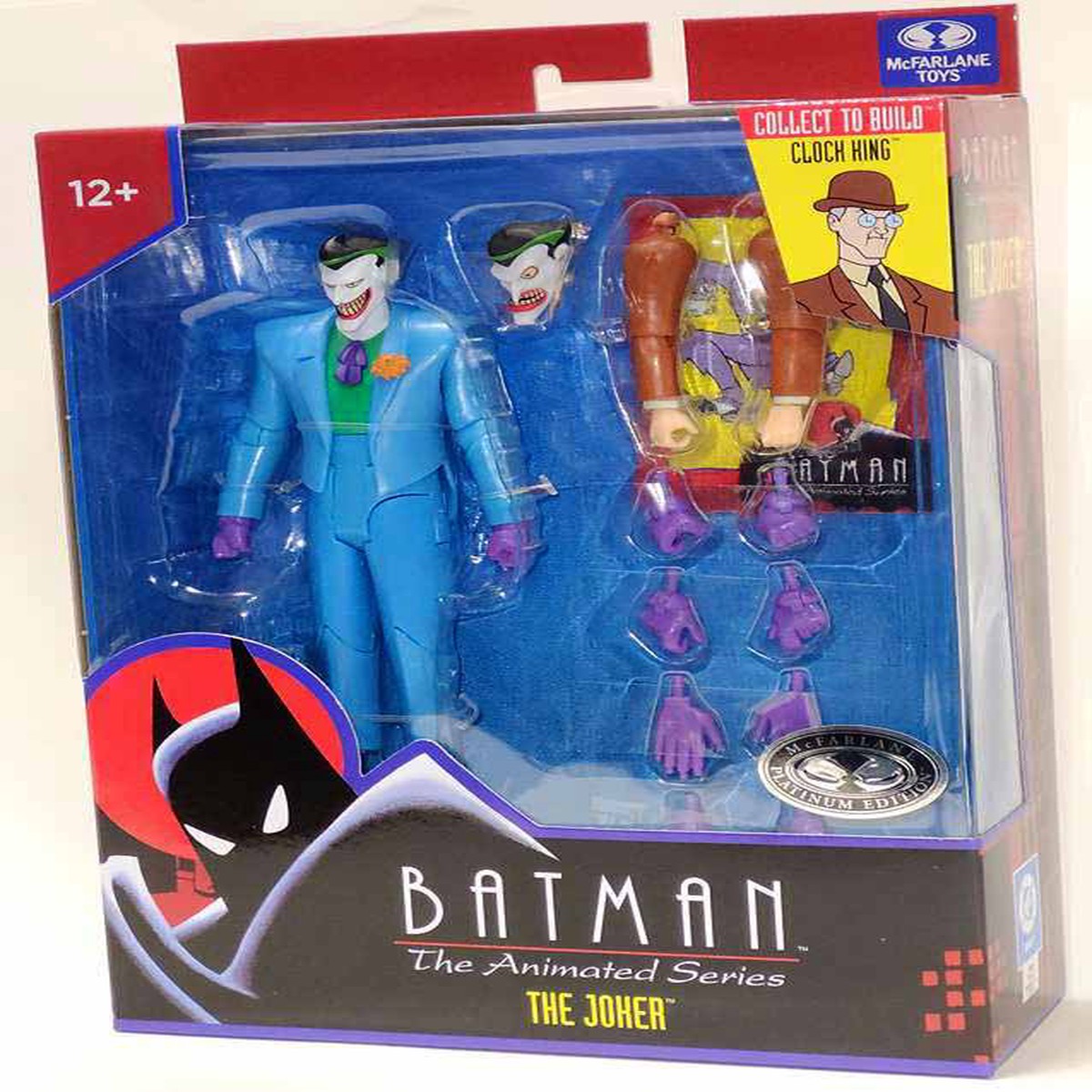 DC Direct Batman The Animated Series 7 Inch Action Figure BAF Clock King – The Joker Platinum (Shelf Wear Packaging)